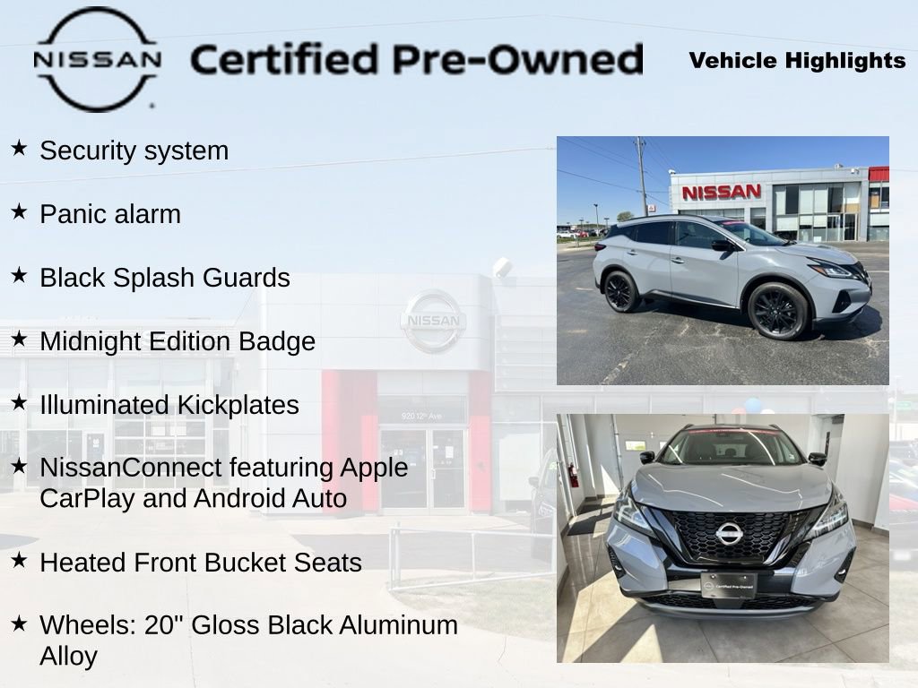Used 2024 Nissan Murano SV w/ SV Midnight Edition Package AWD/4WD image 25