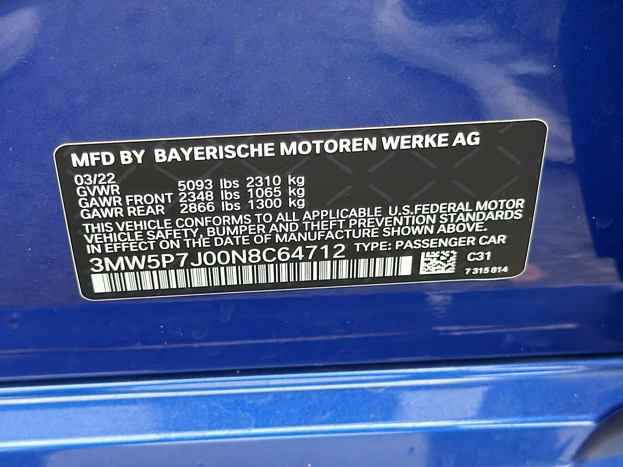 Used 2022 BMW 330e w/ M Sport Package RWD image 43