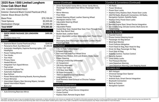 Used 2025 RAM 1500 Limited AWD/4WD image 7