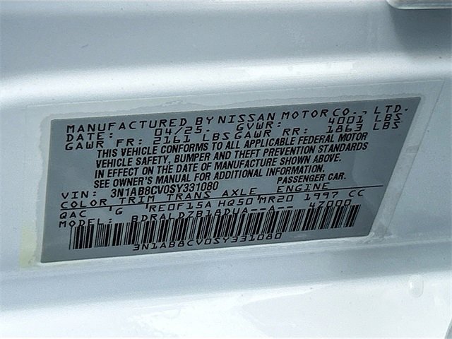 New 2025 Nissan Sentra SV w/ Trunk Package image 22