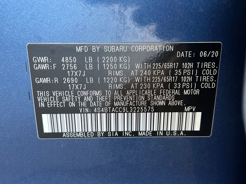 Used 2020 Subaru Outback Premium image 33