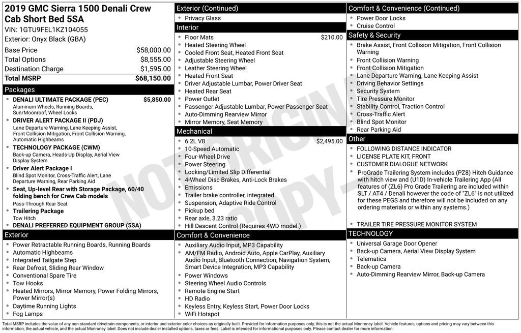 Used 2019 GMC Sierra 1500 Denali w/ Denali Ultimate Package AWD/4WD image 22