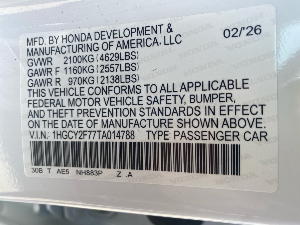 Certified 2026 Honda Accord Sport image 39