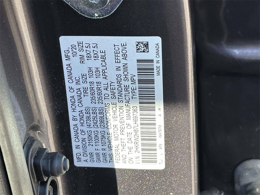 Certified 2020 Honda CR-V EX-L image 17