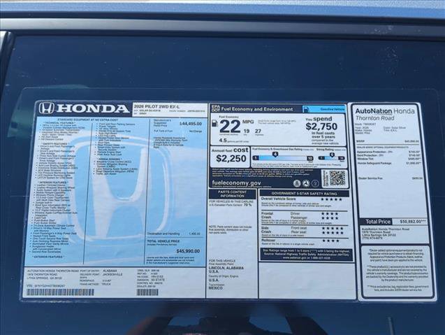 New 2026 Honda Pilot EX-L image 21