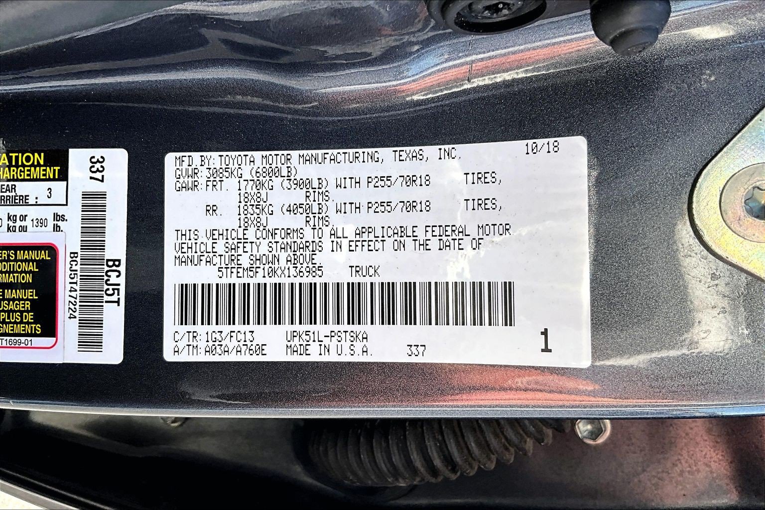 Used 2019 Toyota Tundra SR5 w/ SR5 Upgrade Package RWD image 31