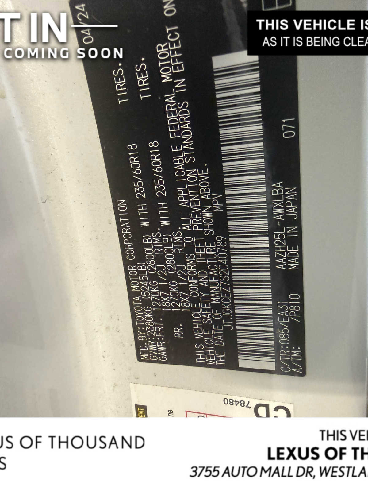 Certified 2025 Lexus NX 350h AWD w/ Cold Area Package
