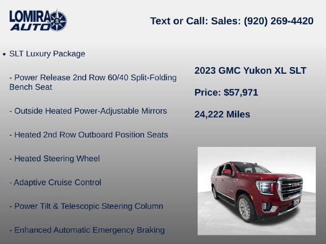 Used 2023 GMC Yukon XL SLT w/ SLT Luxury Package AWD/4WD image 21