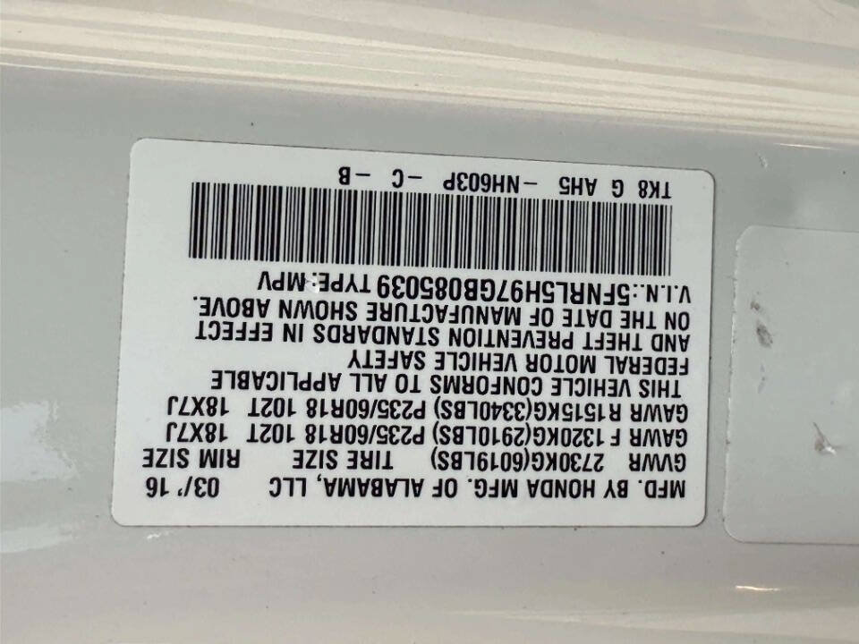 Used 2016 Honda Odyssey Touring Elite image 19