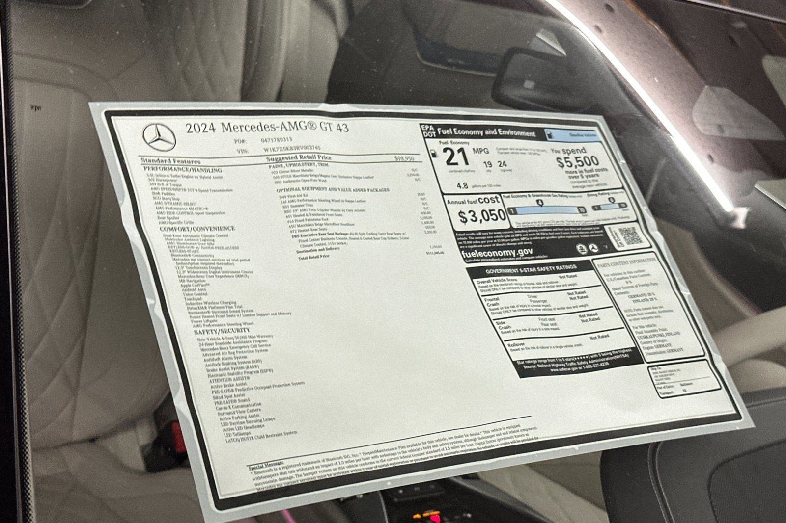 Certified 2024 Mercedes-Benz AMG GT 43 image 29