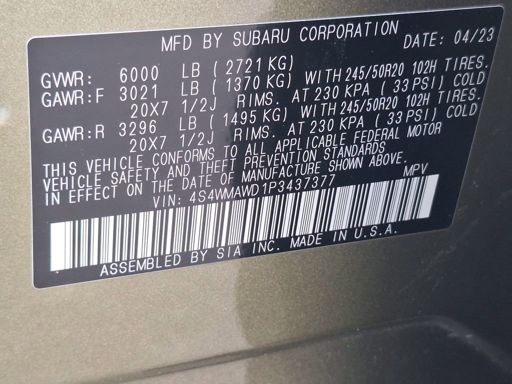 Used 2023 Subaru Ascent Touring AWD/4WD image 36