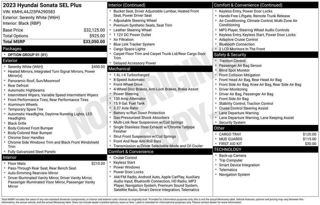 Used 2023 Hyundai Sonata SEL Plus image 36