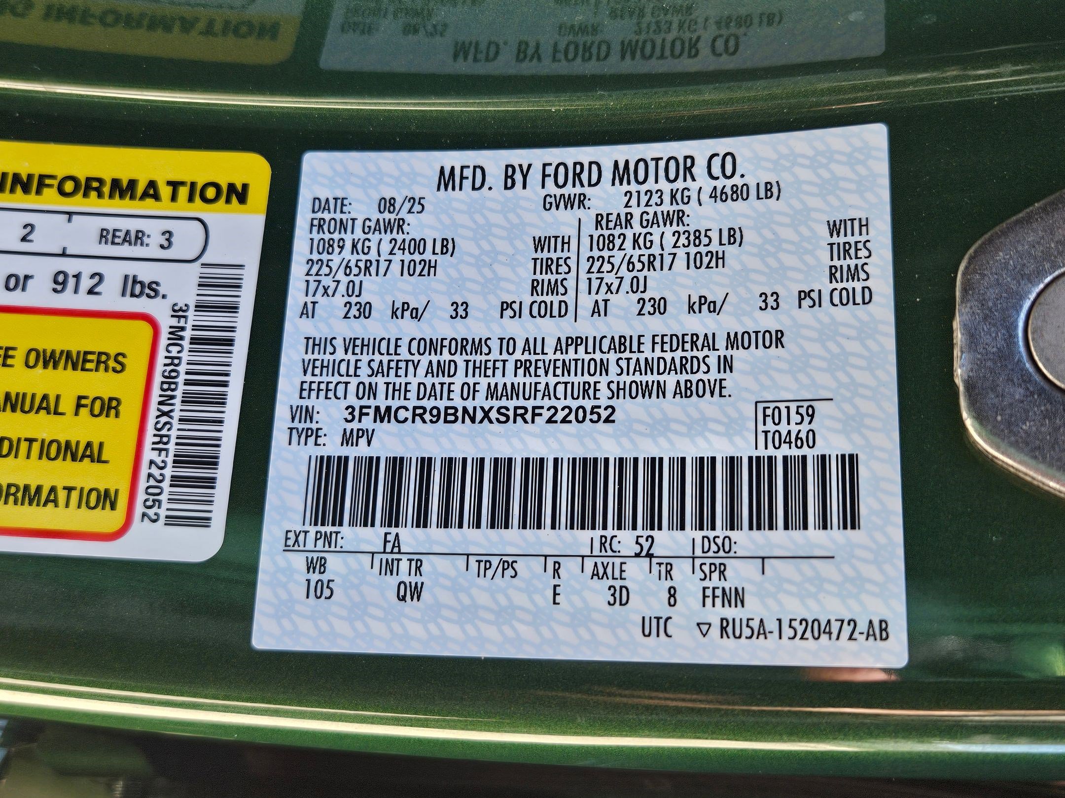 Used 2025 Ford Bronco Sport Big Bend image 34