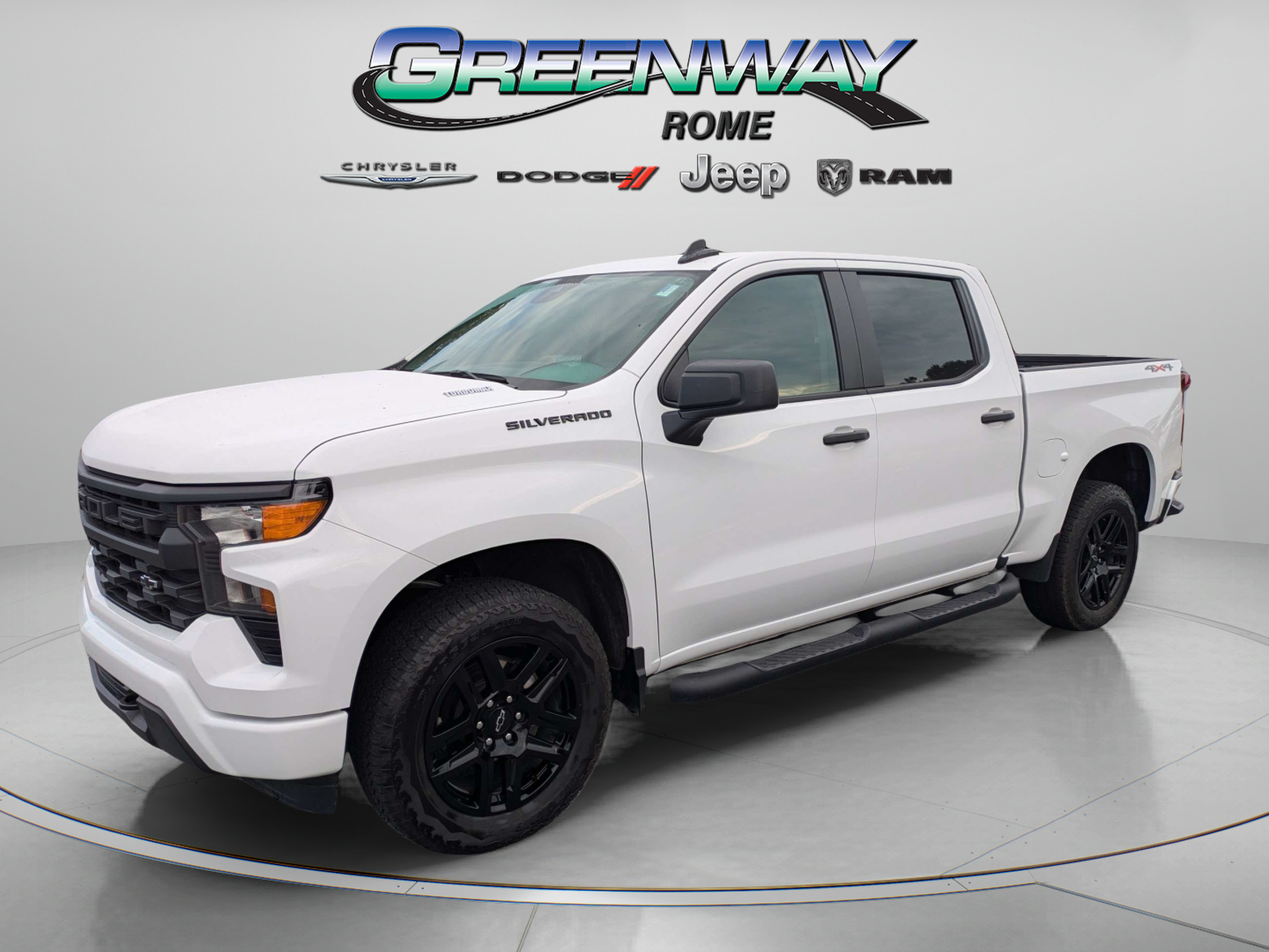 Used 2024 Chevrolet Silverado 1500 Custom w/ Turbomax Blackout Package AWD/4WD image 3