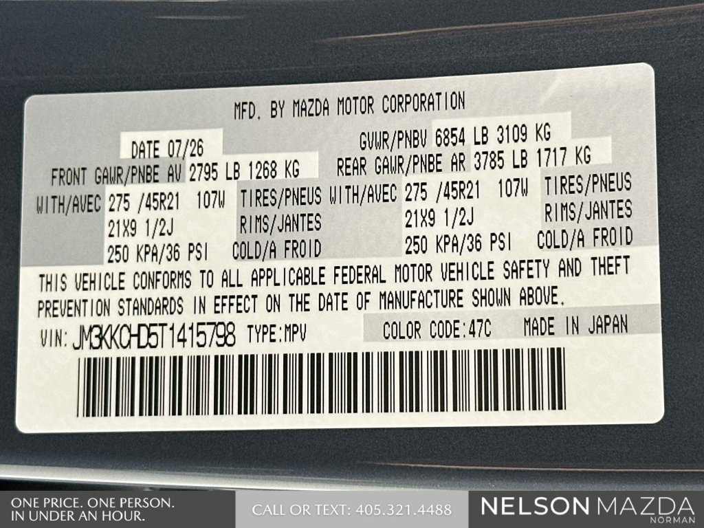 New 2026 MAZDA CX-90 3.3 Turbo w/ Premium Sport Pkg AWD/4WD image 36