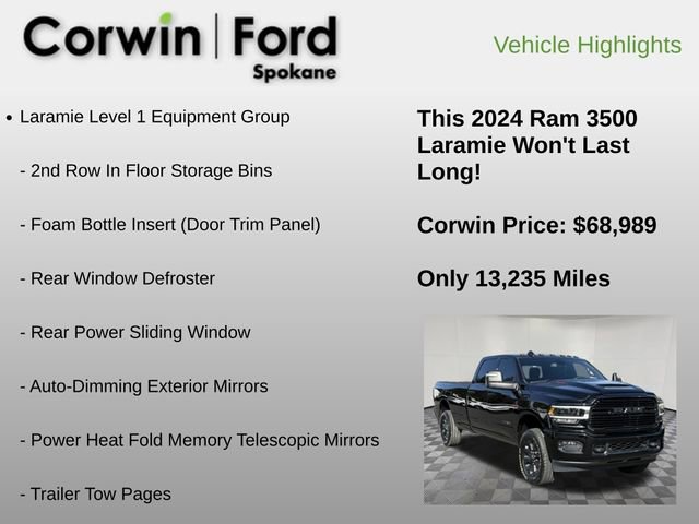 Used 2024 RAM 3500 Laramie w/ Night Edition image 6