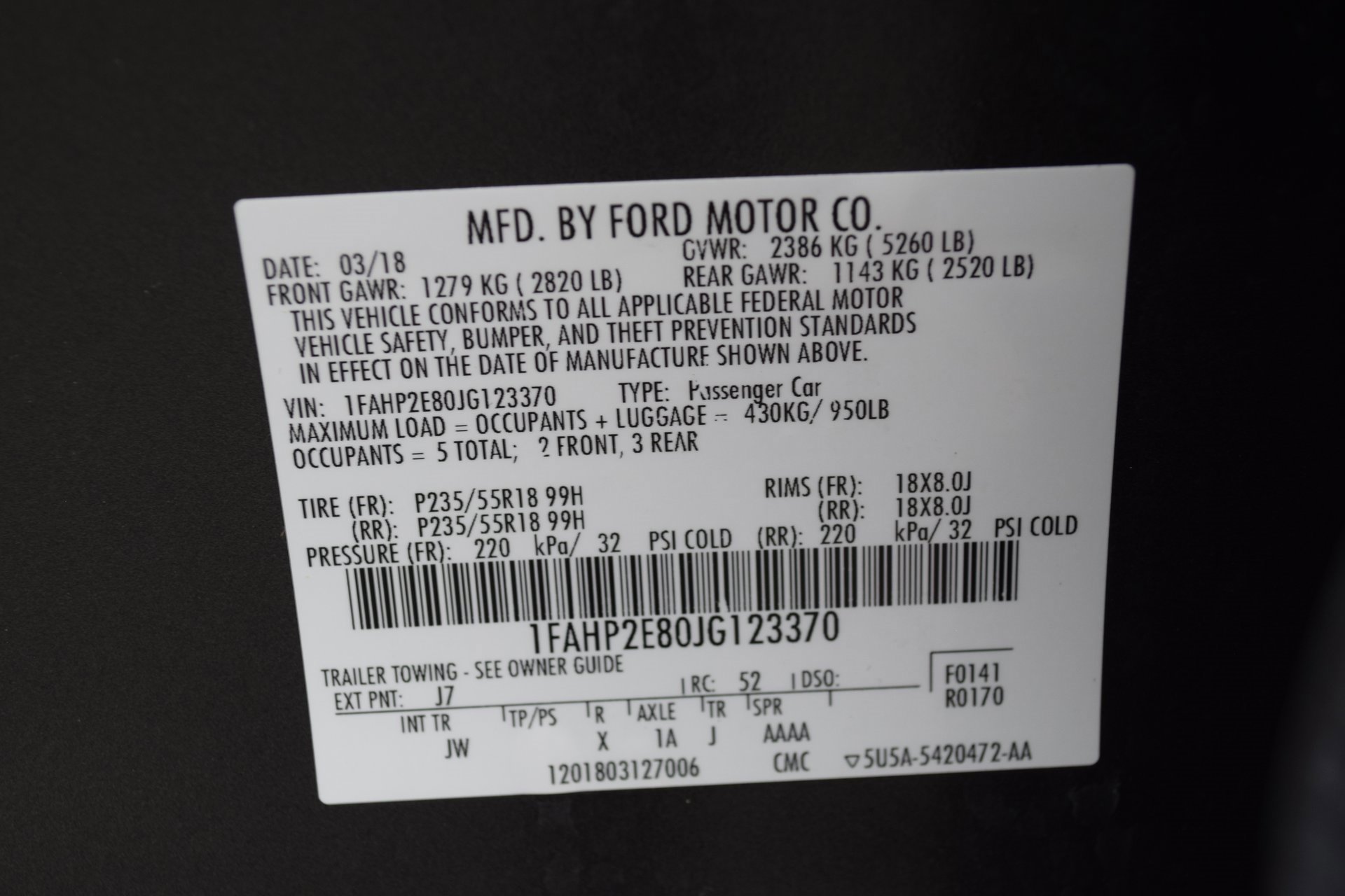 Certified 2018 Ford Taurus SEL w/ Equipment Group 201A image 26