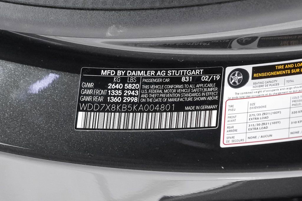 Used 2019 Mercedes-Benz AMG GT 63 S w/ AMG Aerodynamics Package image 61