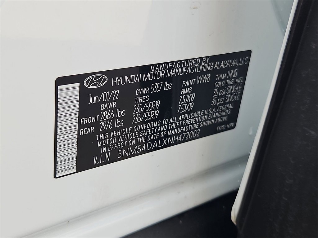 Used 2022 Hyundai Santa Fe Limited w/ Cargo Package image 29