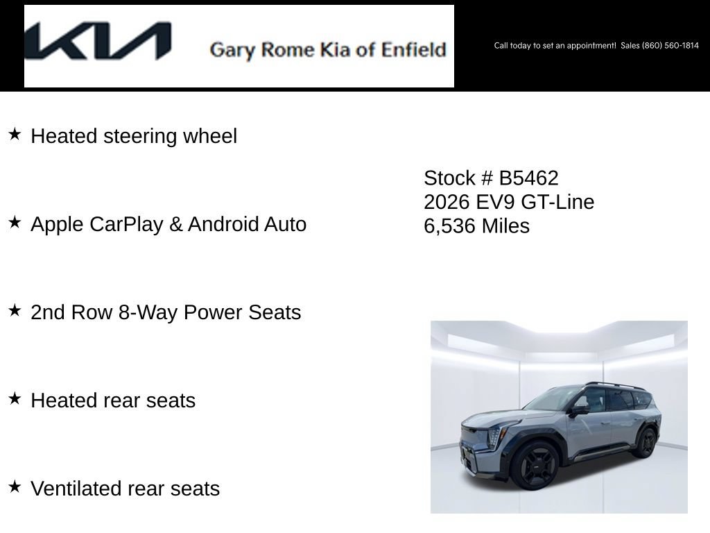 Certified 2026 Kia EV9 GT-Line AWD/4WD image 26