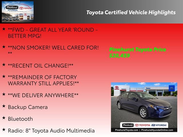 Certified 2023 Toyota Corolla LE FWD image 36