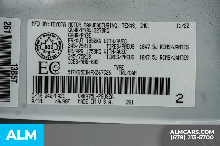Used 2023 Toyota Tundra SR AWD/4WD image 57