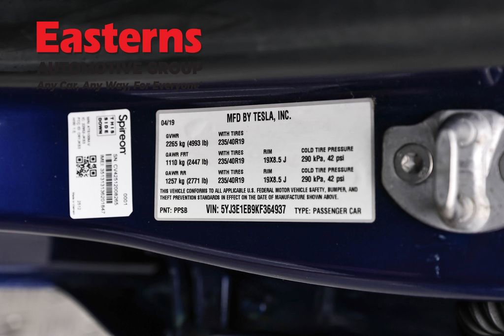 Used 2019 Tesla Model 3 Long Range AWD/4WD image 29