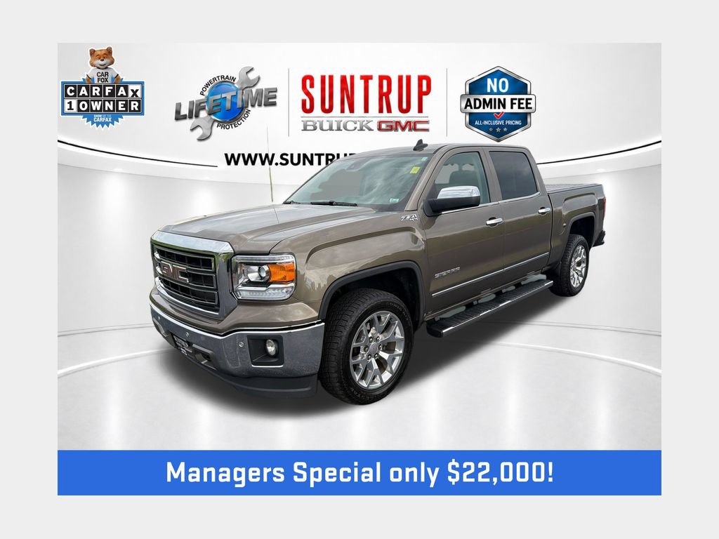 Used 2015 GMC Sierra 1500 SLT w/ SLT Crew Cab Value Package AWD/4WD 360° Tour