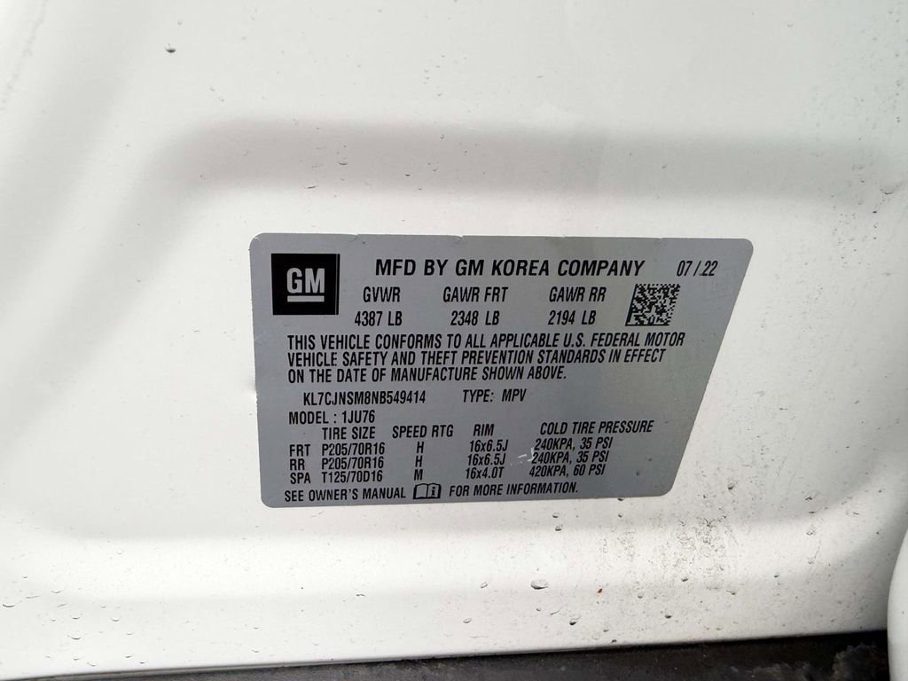 Used 2022 Chevrolet Trax LS w/ Tint and Cruise Package image 20