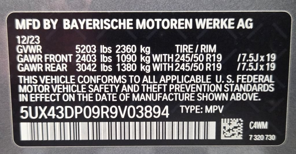Used 2024 BMW X3 sDrive30i w/ Convenience Package RWD image 33