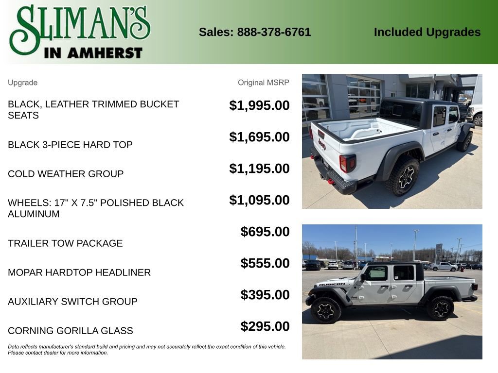 Used 2022 Jeep Gladiator Rubicon w/ Cold Weather Group AWD/4WD image 10