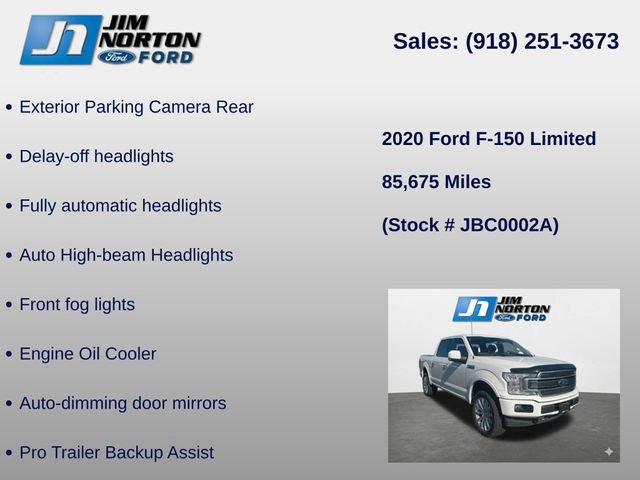 Used 2020 Ford F150 Limited w/ Trailer Tow Package image 16
