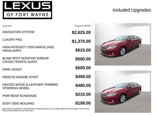 Used 2013 Lexus ES 350 w/ Luxury Pkg FWD image 4