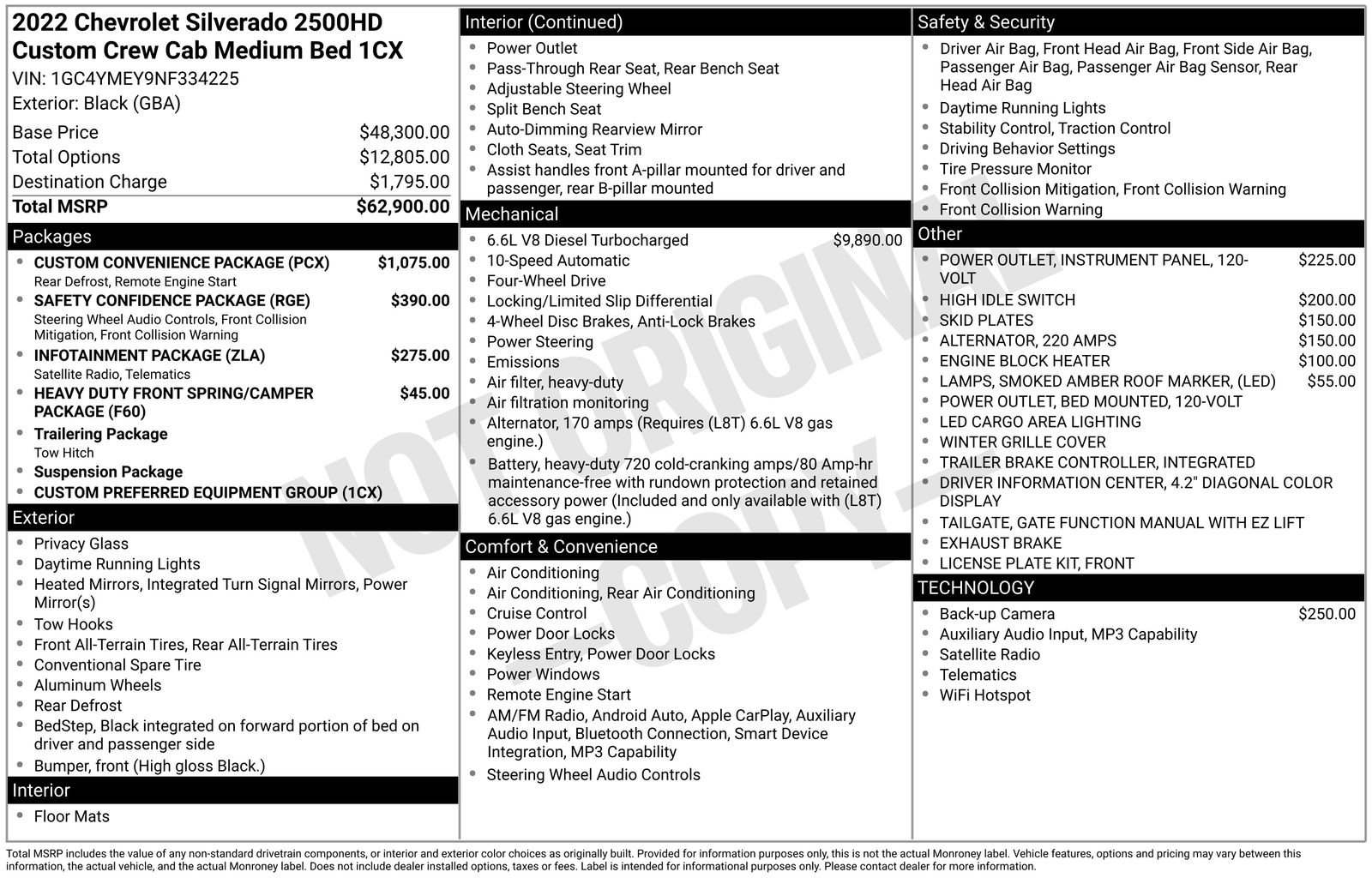 Used 2022 Chevrolet Silverado 2500 Custom w/ Custom Convenience Package AWD/4WD image 24