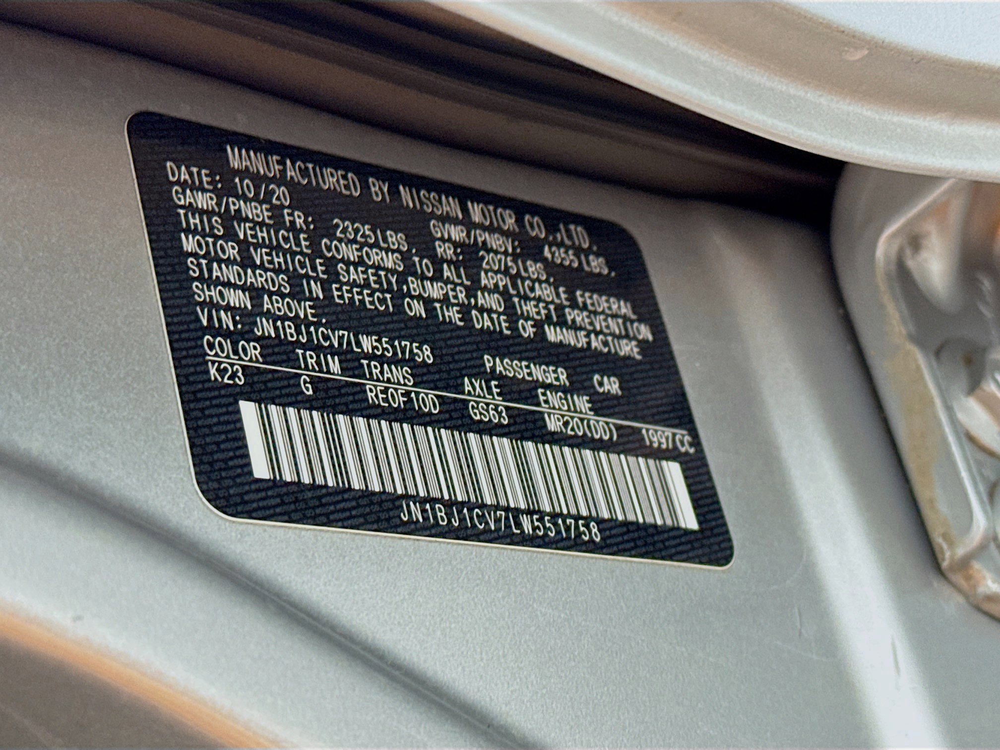 Used 2020 Nissan Rogue Sport SV image 39