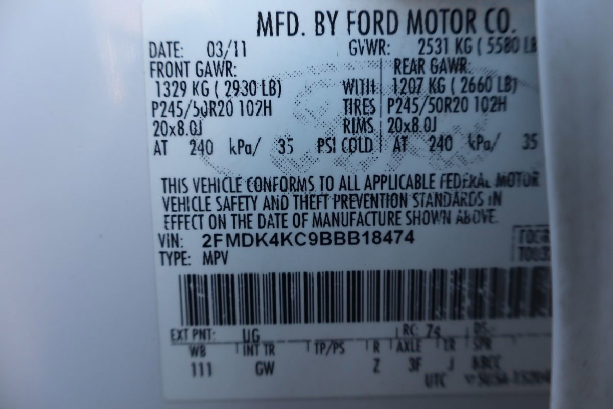 Used 2011 Ford Edge Limited w/ 302A Rapid Spec Order Code AWD/4WD image 47