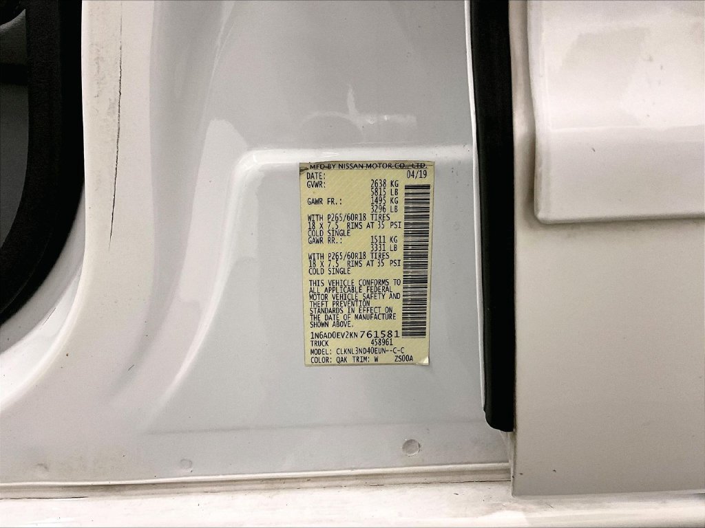 Used 2019 Nissan Frontier SL AWD/4WD image 20