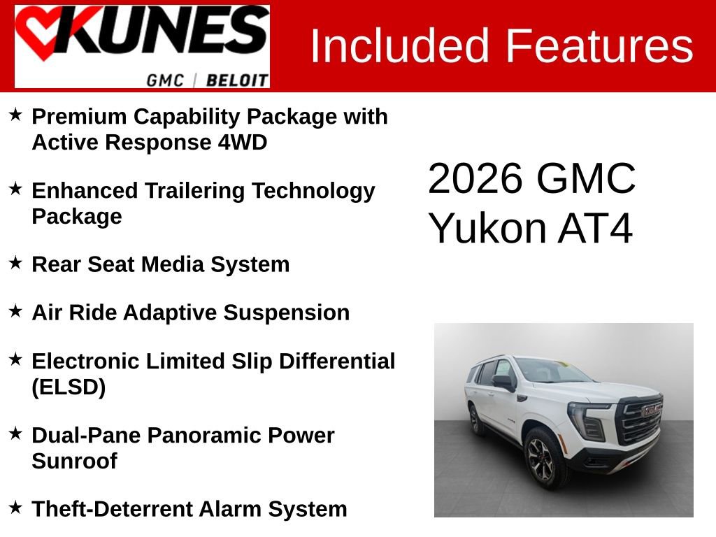 New 2026 GMC Yukon AT4 w/ AT4 Premium Plus Package image 3