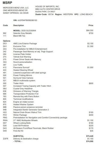 Certified 2025 Mercedes-Benz GLE 350 4MATIC image 3
