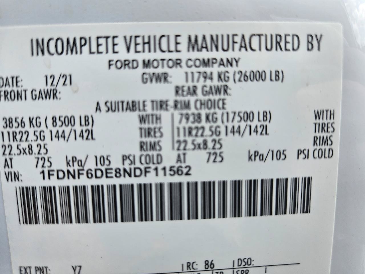 Used 2022 Ford F650 2WD Regular Cab Super Duty image 79