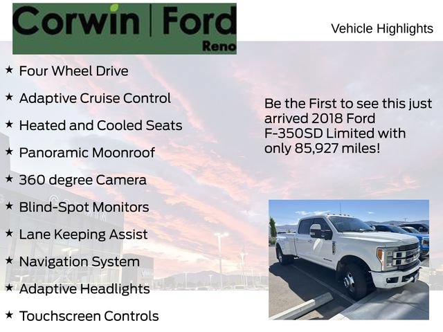 Used 2018 Ford F350 Limited w/ FX4 4x4 Off Road Package image 4