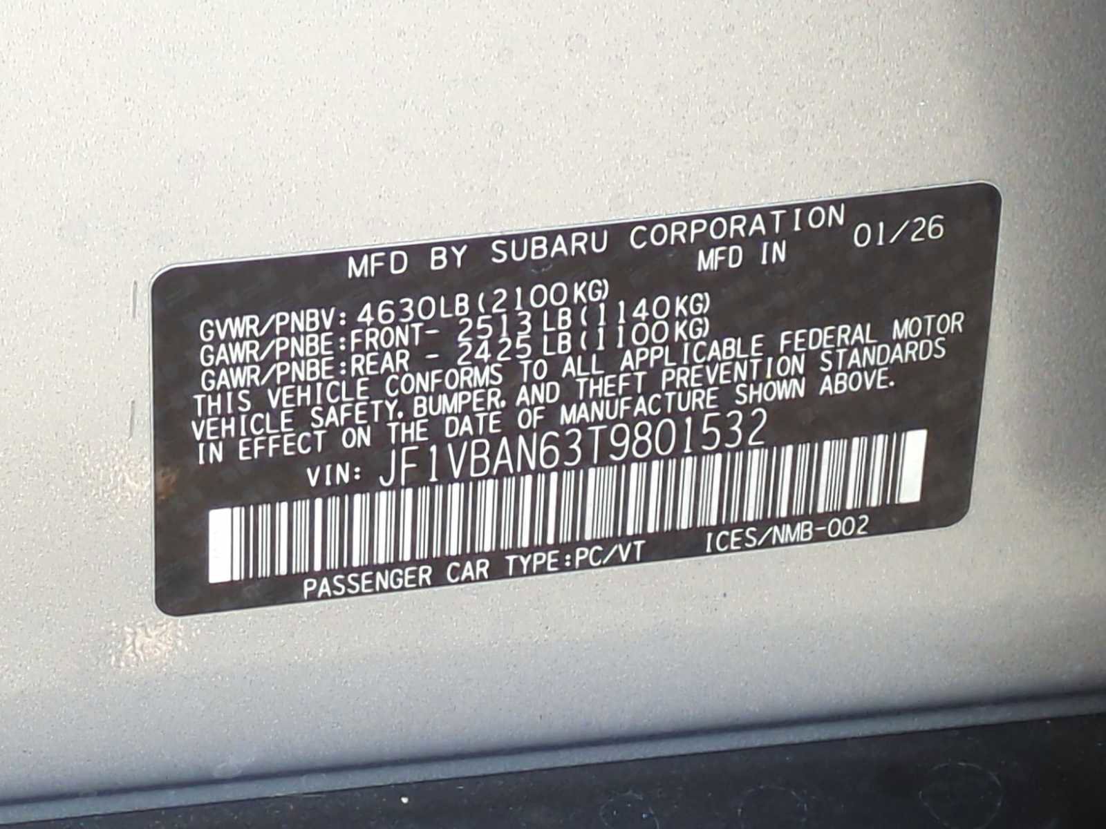 New 2026 Subaru WRX Limited AWD/4WD image 39