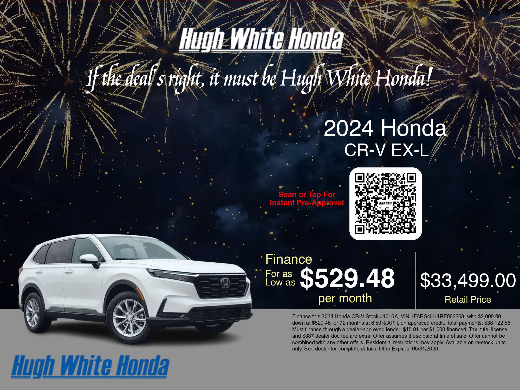 Used 2024 Honda CR-V EX-L image 3