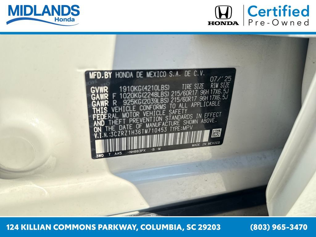 Certified 2026 Honda HR-V LX image 31