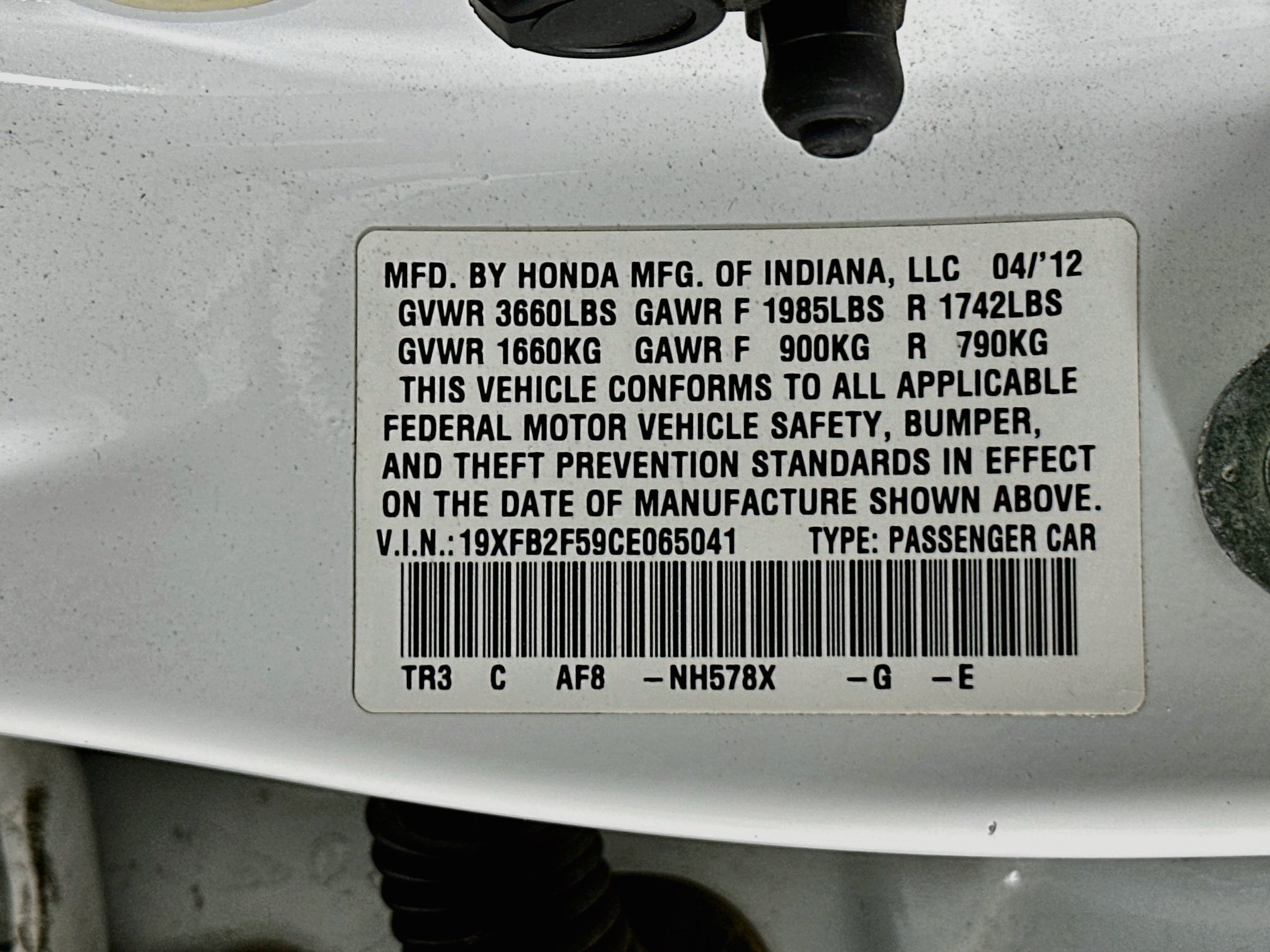 Used 2012 Honda Civic LX image 12