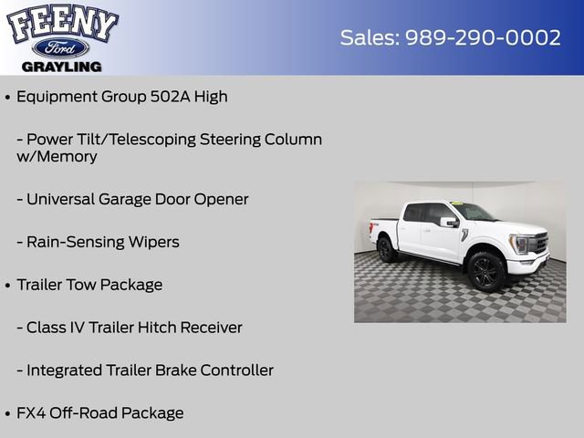 Used 2021 Ford F150 Lariat w/ Equipment Group 502A High AWD/4WD image 16