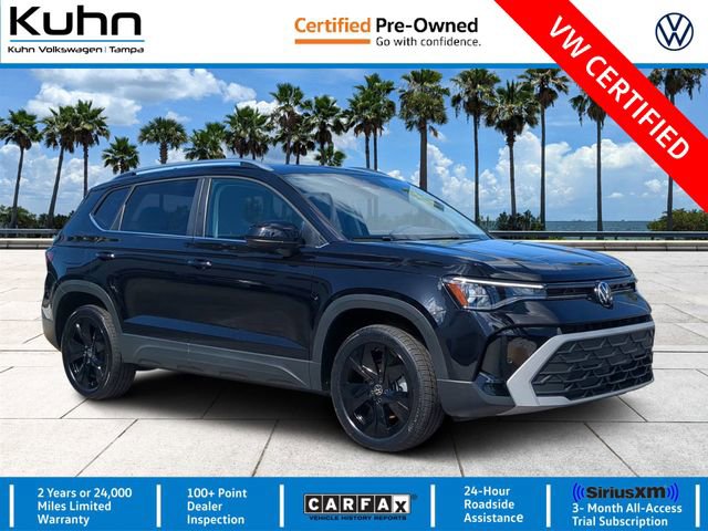Certified 2025 Volkswagen Taos SE w/ Black Wheel Package