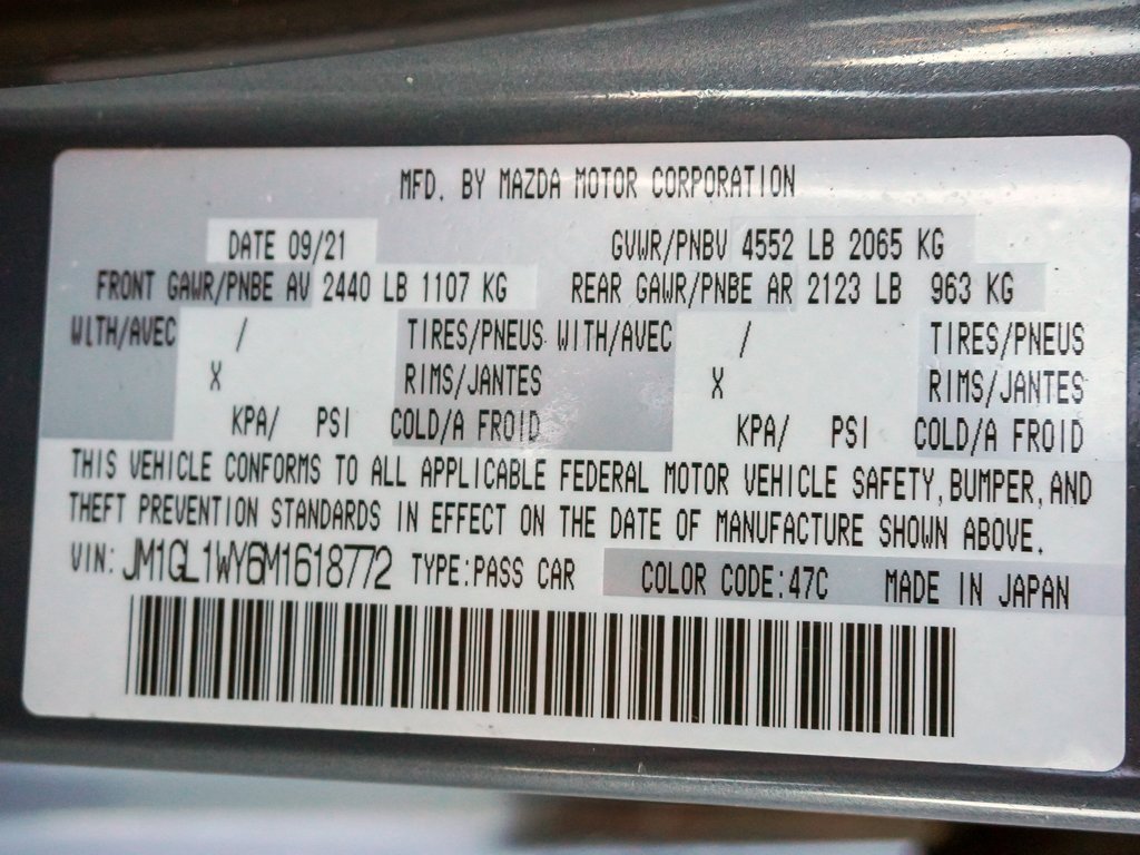 Used 2021 MAZDA MAZDA6 Carbon Edition image 62