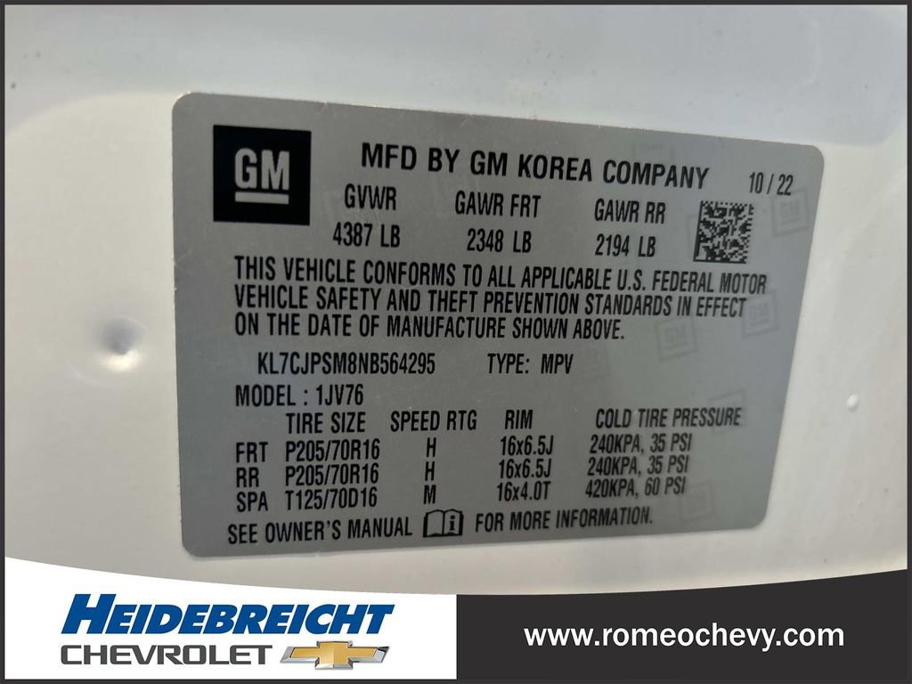 Used 2022 Chevrolet Trax LT w/ LT Convenience Package image 8