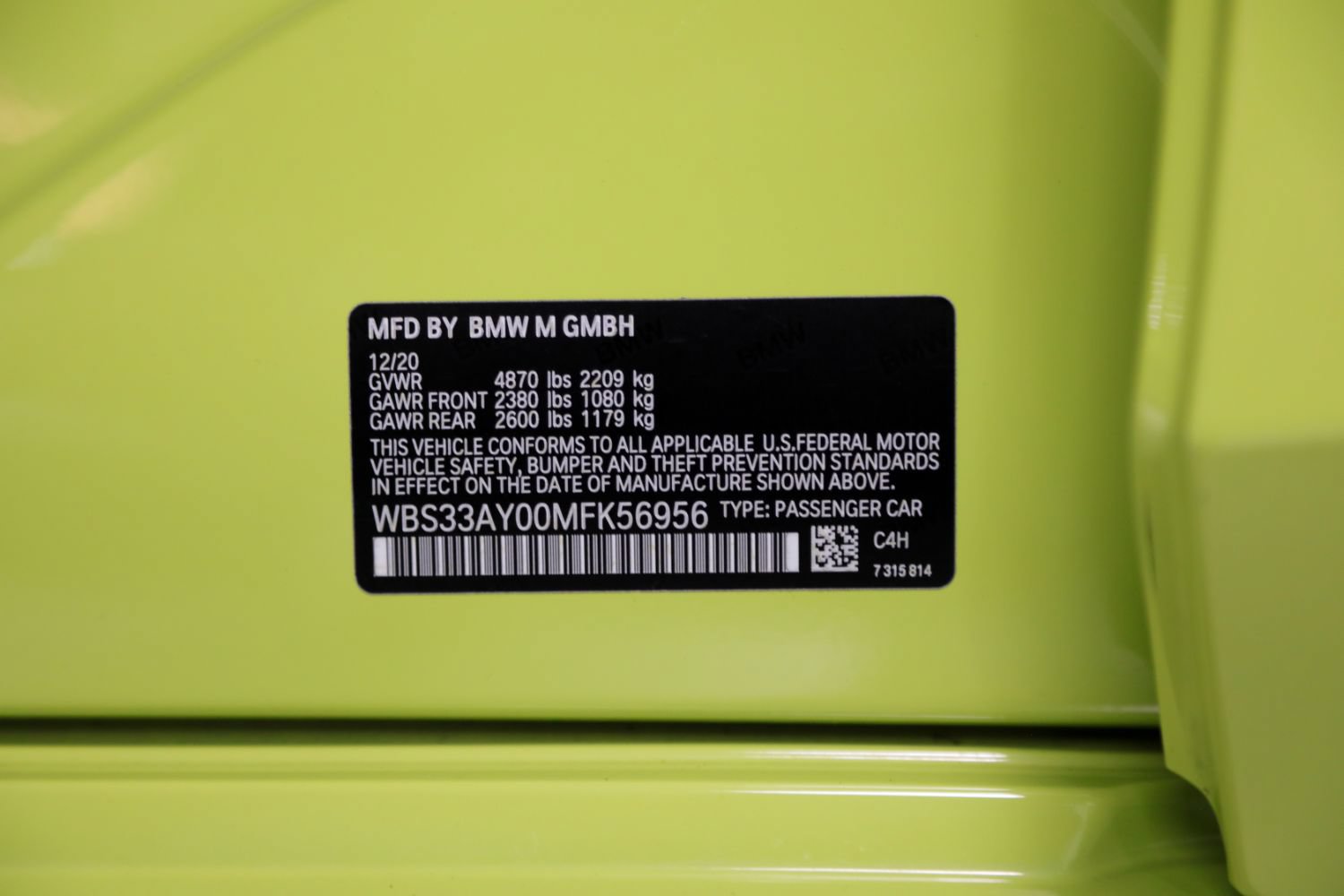 Used 2021 BMW M3 Competition RWD image 63